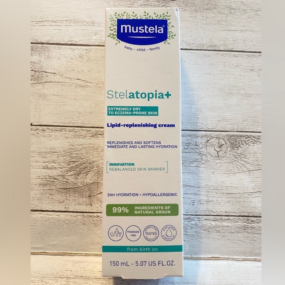Mustela Stelatopia+ Lipid Replenishing Cream Dry Skin & Eczema Prone Baby Safe